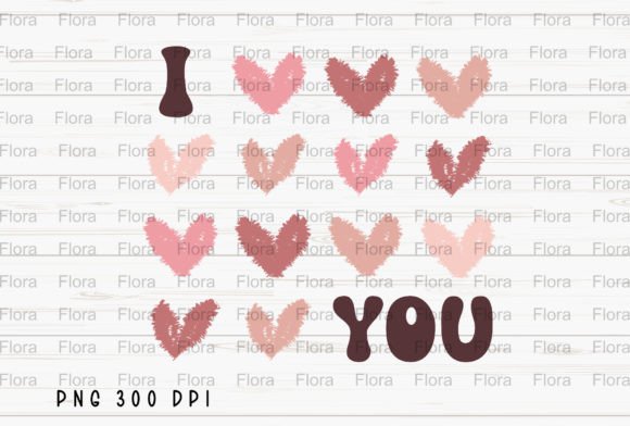 I Love You Retro Valentines Day PNG: A Groovy Design Asset