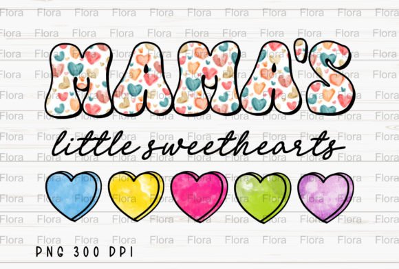 Mama Candy Hearts Mom Valentines Day PNG: A Sweet Design Asset