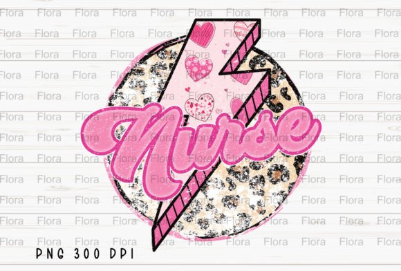 Nurse Lightning Bolt Leopard Vday PNG: A Bold Design Asset