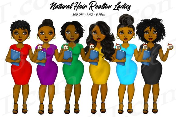 Stunning Black Real Estate Agents Clipart for Design