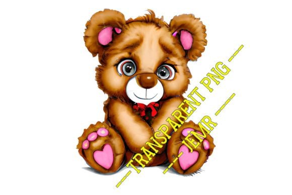 TEDDY / TRANSPARENT PNG #124: Modern Design Asset
