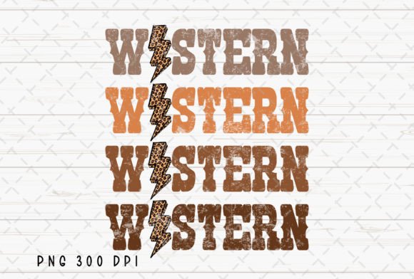 Western Cowgirl Lightning Bolt Retro PNG: Bold Style for Modern Projects