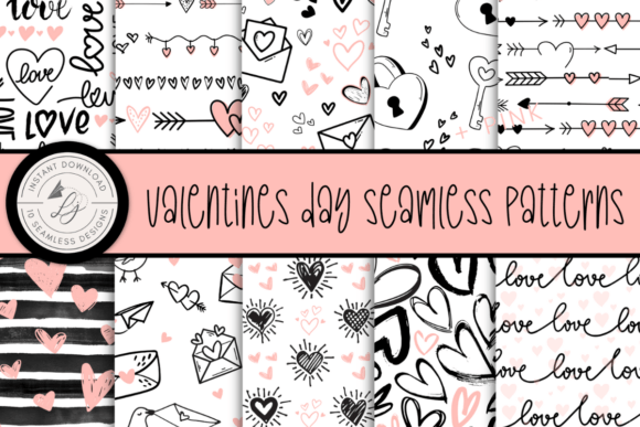 Why Black and Pink Valentine's Day Patterns Dominate Modern Design